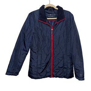 Tommy Hilfiger Womens Navy 3-In-1 All Weather System Jacket L